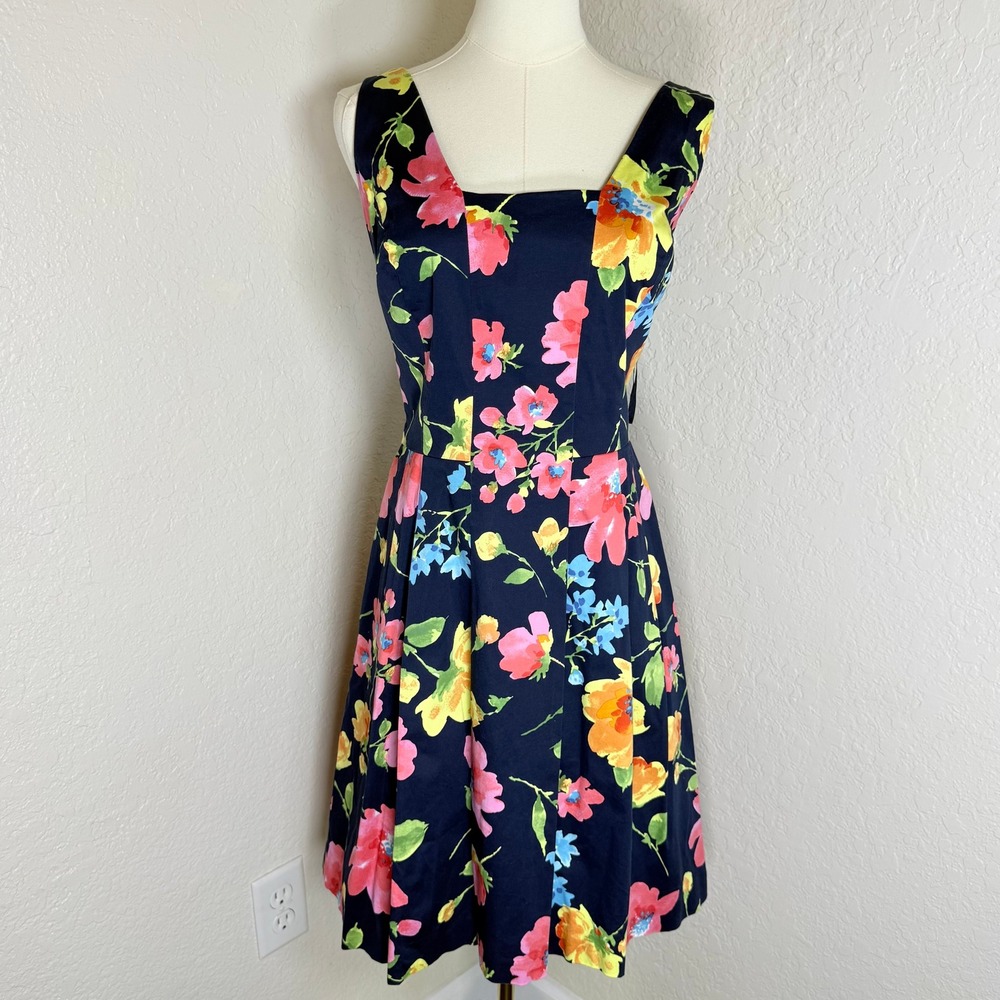 Fit and Flare Dress Lauren Ralph Lauren Size 12 Garden Party Easter